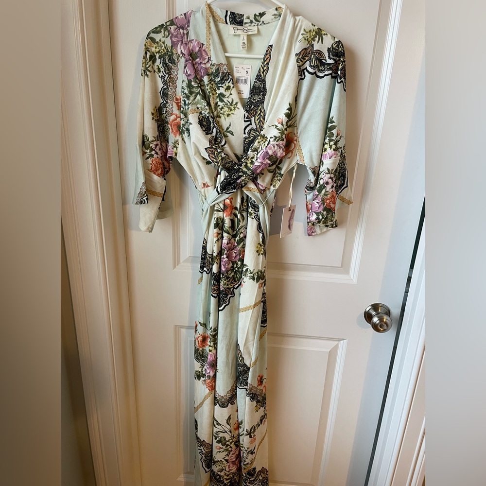 Jessica Simpson Three Quarter Length Sleeve Maxi Dress- NWT